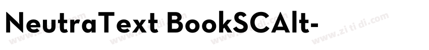 NeutraText BookSCAlt字体转换